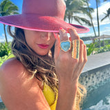 Larimar Heart Ring