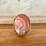 Pink Rhodochrosite Ring