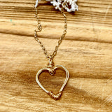 Hand-wired Heart necklace