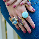 Ruby in Fuschite ring