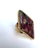 Ruby in Fuschite ring