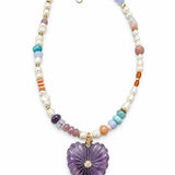 The Amethyst Garden Heart necklace