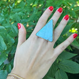 Larimar Statement Triangle ring
