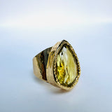 Lemon Quartz teardrop