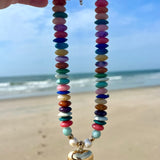 Puffy Heart Confetti necklace