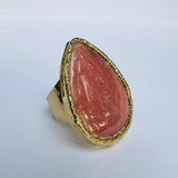 Pink Rhodochrosite ring