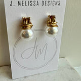 Wrapped Pearl Studs