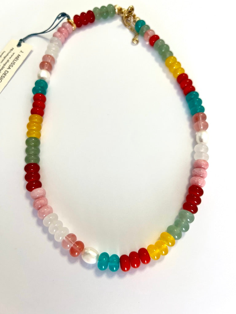 Rainbow Candy Jade necklace