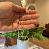 Hand-wired Heart necklace