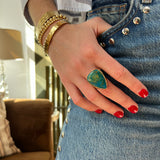 Turquoise Peruvian Opal teardrop