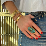 Turquoise Statement Oval ring