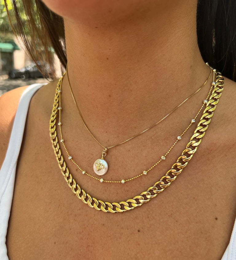 Our Moon-Cut necklaces