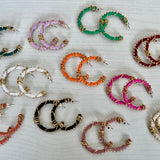 Pop of Color hoops