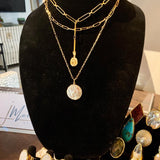 "M" Coin Necklace