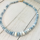 Peruvian Blue Candy Opal necklace