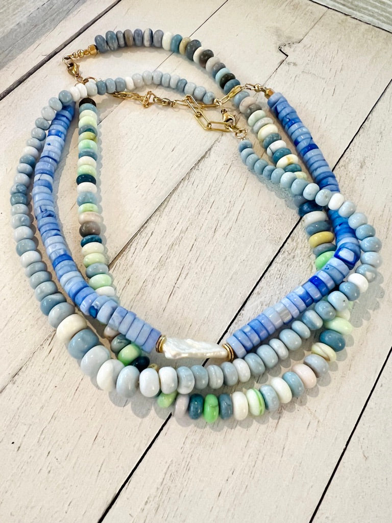 Indigo Blue Opal necklace