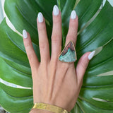 Jasper pyramid ring
