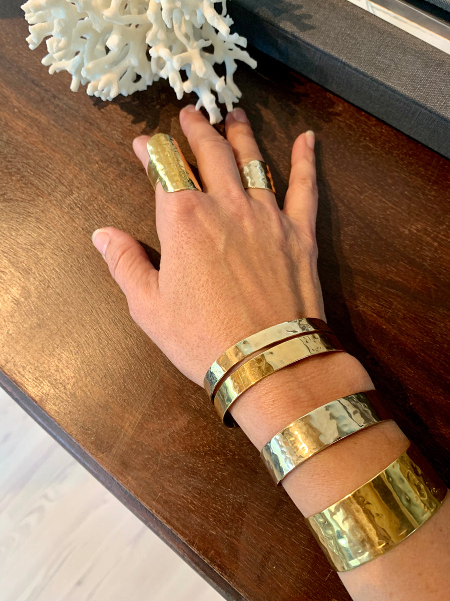 Hammered 18k Yellow Gold Cuff Bracelet, Handmade Yellow Gold Bracelet, Wide  Cuff, Solid 18k Yellow Gold Cuff Bracelet, Made to order | Theresa Pytell |  Jewelry Design