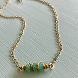 Sea Foam green necklace