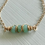 Sea Foam green necklace