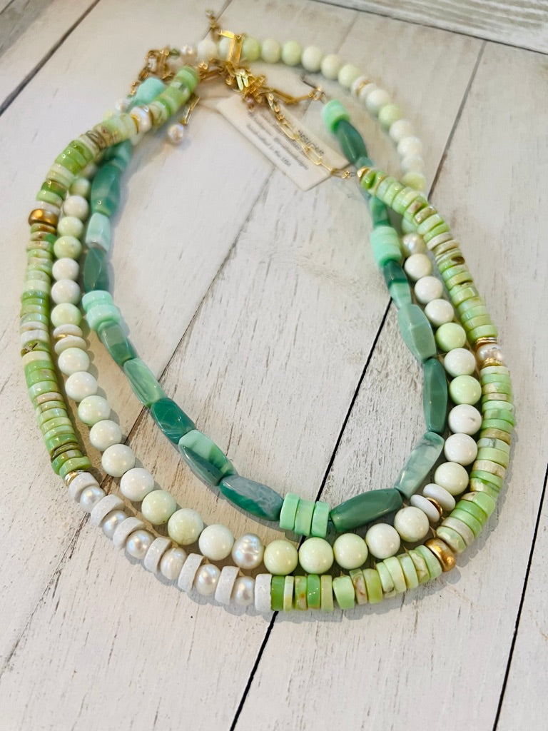 Green Opal necklace